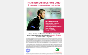 Fredy Fautrel arbitre international à Ducey mercredi 20 Novembre !